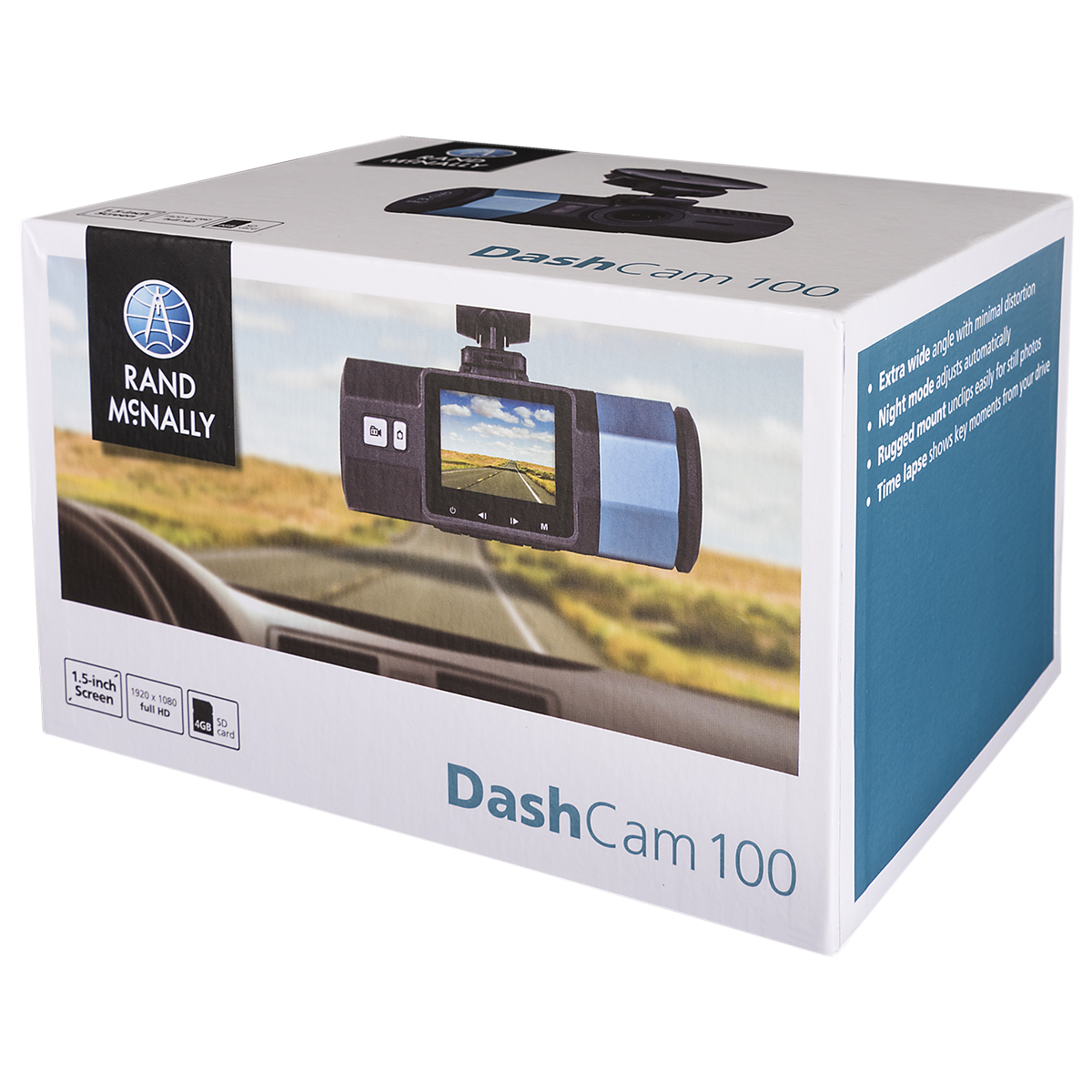 Dash Cam 100 with G Sensor And Built-in Screen - SD Card Included
