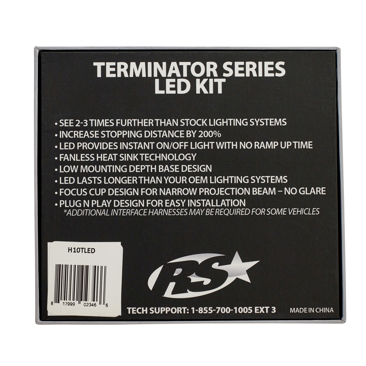 Terminator Series H10 Fanless LED Conve